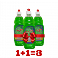 Акційний набір для миття посуду Dast Яблуко 3×1 л (три засоби по ціні двох) Акційний набір для миття посуду Dast Яблуко 3×1 л (три засоби по ціні двох)