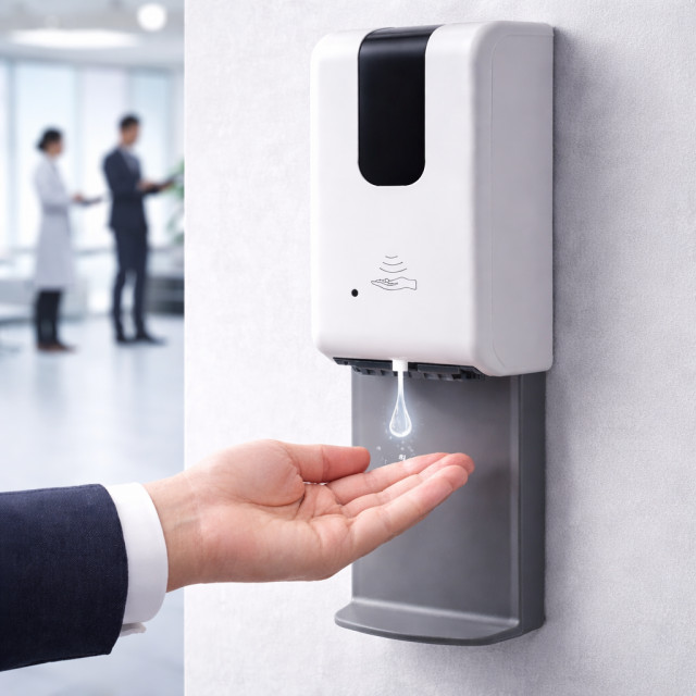 Безконтактні дозатори для антисептиків: сфери застосування, переваги та як обрати відповідний диспенсер