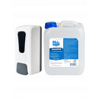 Акция: Антисептик Манорм 5 л + механический диспенсер 1 л