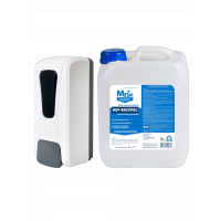 Акция: Антисептик НОР-экспресс 5 л + механический диспенсер 1 л