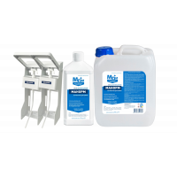 Акція: Антисептик Манорм 1 л + Манорм 5 л + 2 Ліктьових дозатора