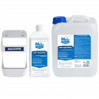 Акція: Антисептик НОР-експрес 1 л з дозатором + НОР-експрес 5 л + настінний пляшкотримач